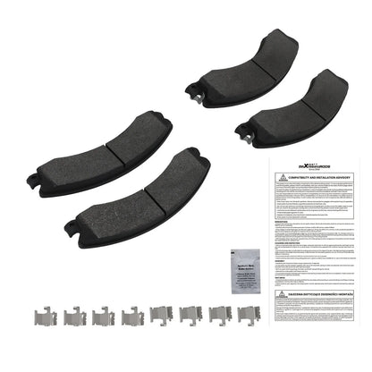 Set of 4 Front Brake Pads for Chevrolet Silverado 2500 3500 HD (2012–2019) D1565