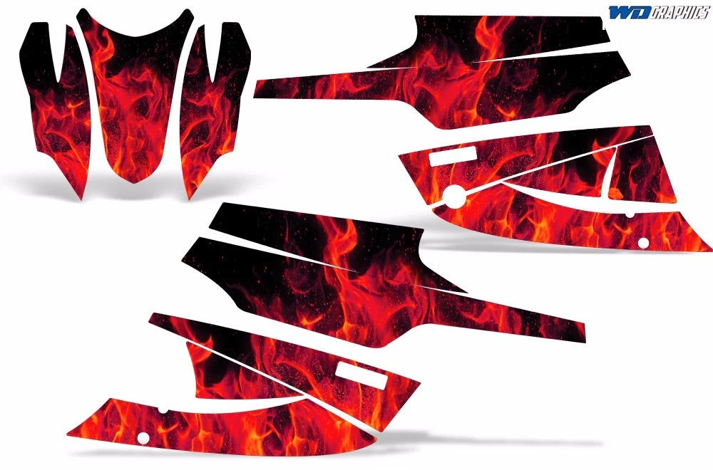 Sled Graphic Stickers Decals for Arctic Cat Firecat/Sabercat (2003–2006)