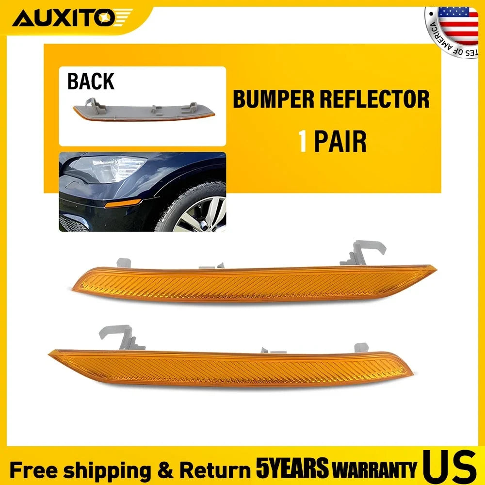 Pair Front Bumper Reflector Lights for BMW X6 E71 (2008–2014) 63147179991 63147179992