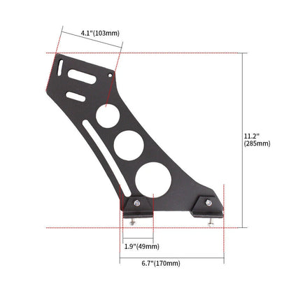 10" Style Spoiler Mount Brackets for Universal Cars (CNC Rear Wing)