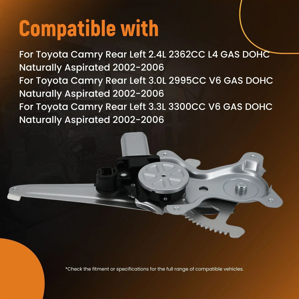 Power Window Regulator for Toyota Camry (2002–2006) 741-356