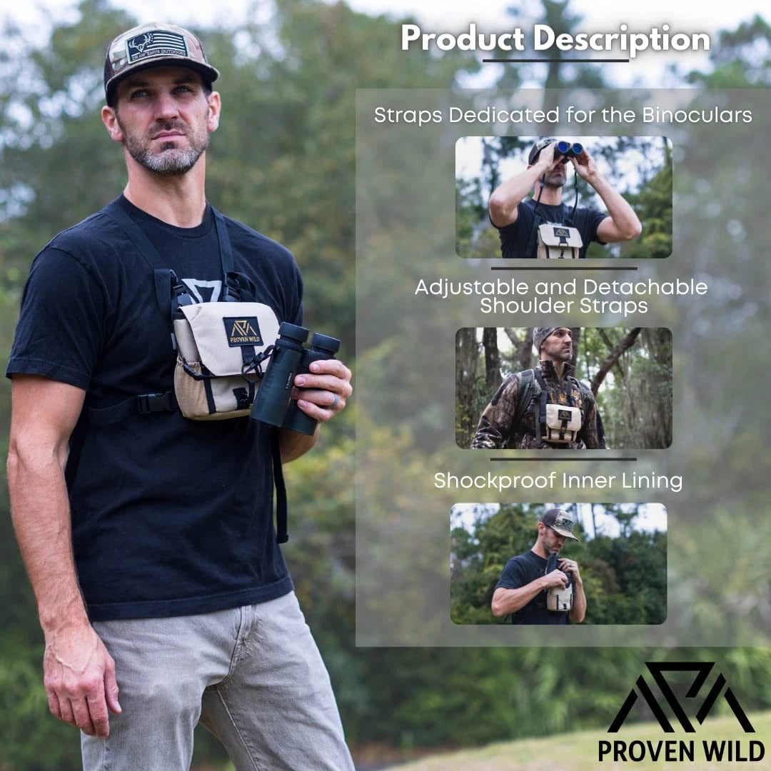 Proven Wild Bino Harness for Binoculars (7.99 x 7.2 x 3.58 inches)