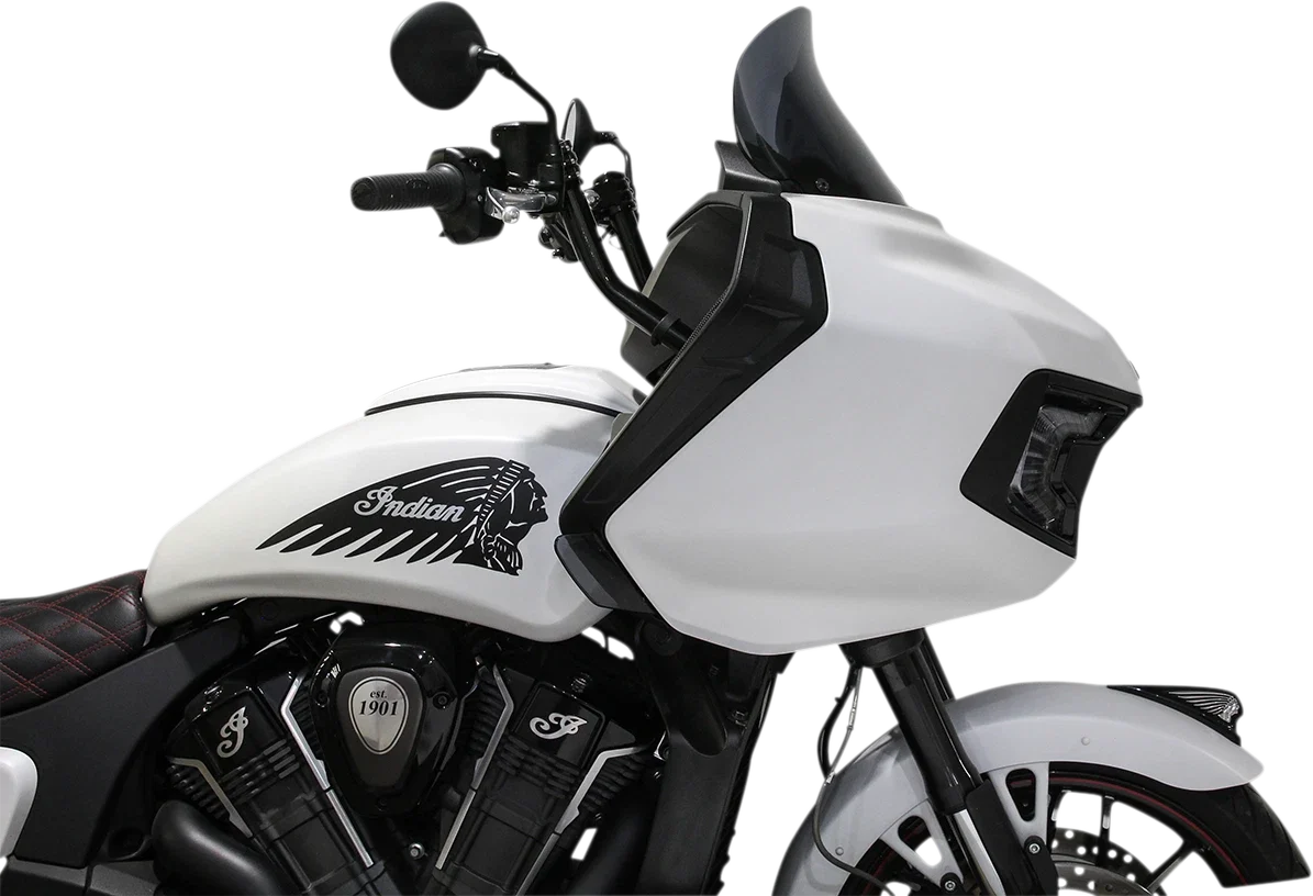 Klock Werks Flare Windshield for Indian (2011–2023) - Dark Smoke - 11" KWW-04-0584-DS