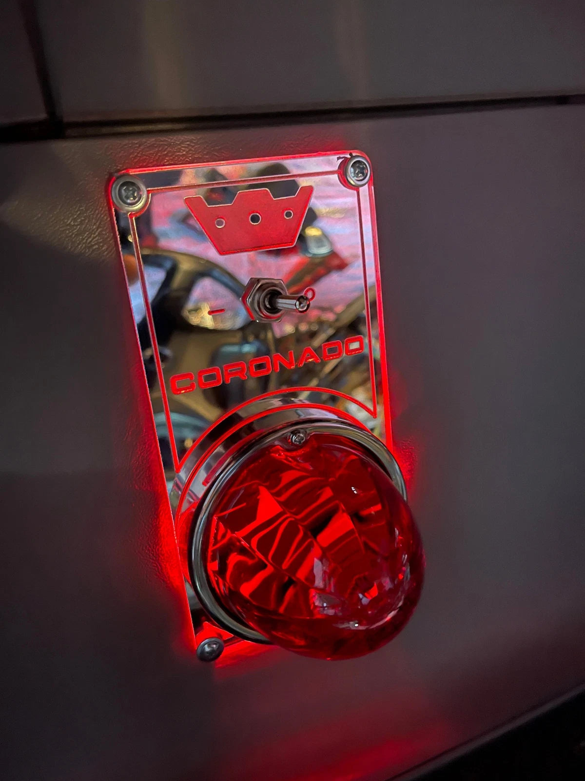 Red LED Dome Lights for Freightliner Coronado (36571309300228)