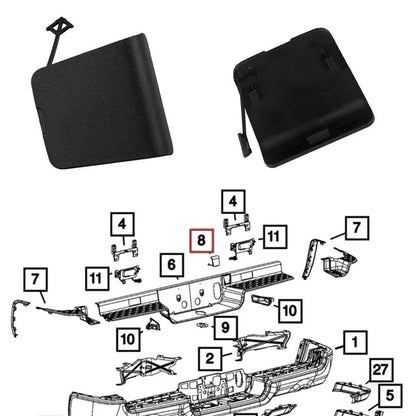 Spare Tire Winch Cover for 2019-2022 Ram 1500 DT (2019-2022)