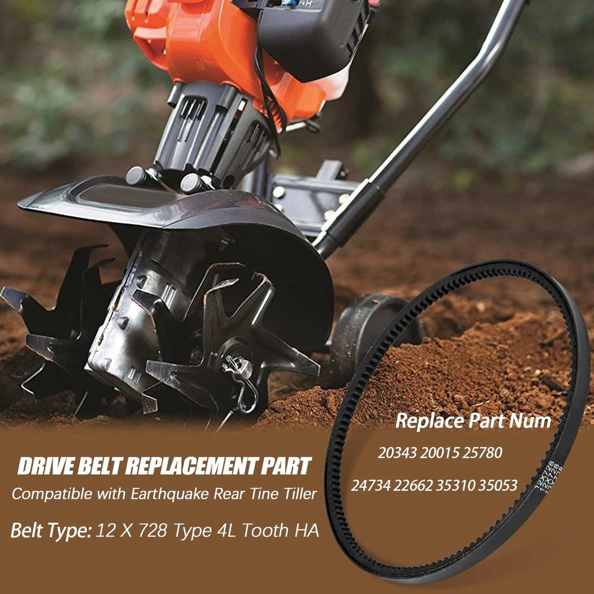 Tiller Belt for Earthquake Rear Tine