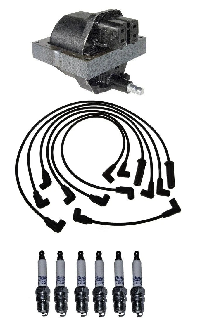 Ignition Wires & Spark Plugs Kit for GMC S15 Jimmy (1995–2001)