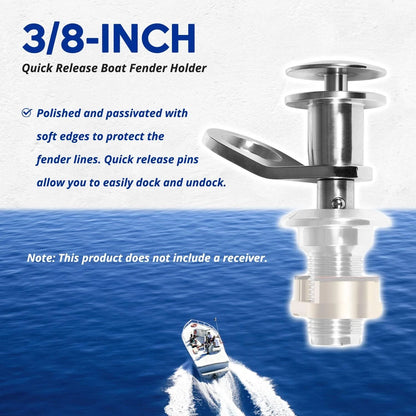 3/8-Inch Quick Release Boat Fender Holder for Marine Use