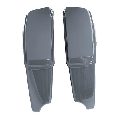 4" Stretched Hard Saddlebag for Harley Electra Glide, Street Glide (2014–2024) Gunship Gray