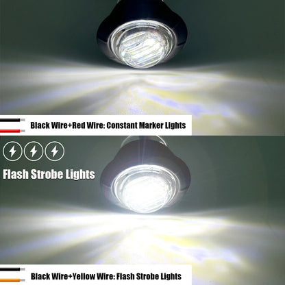 20X Dual Function LED Strobe/Steady Marker Lights for Vehicles