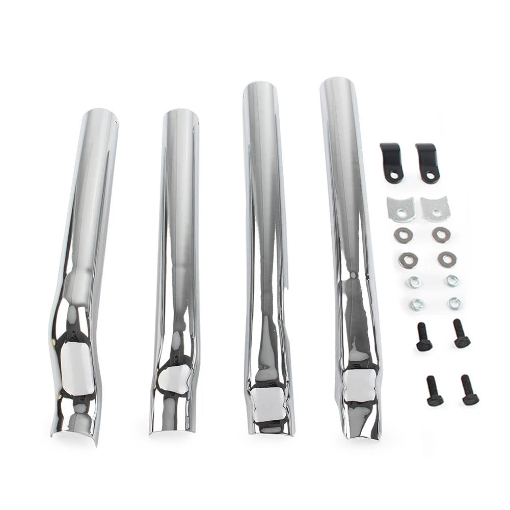 Chrome Rear Swingarm Tube Covers for Harley Heritage Softail Classic (2000–2017)