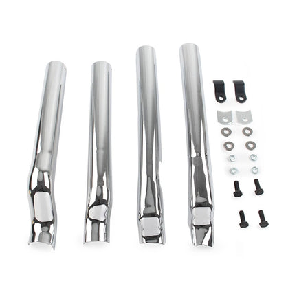 Chrome Rear Swingarm Tube Covers for Harley Heritage Softail Classic (2000–2017)