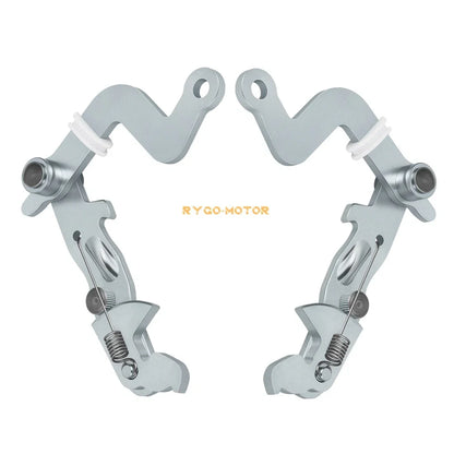 Set of 2 Brake Lever Brackets for Kawasaki Mule 2510 3000 3010 3020 4000 4010