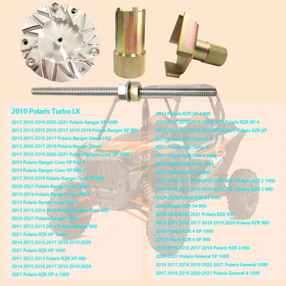Clutch Service Tools Kit for Polaris Ranger 900 1000 (2013–2021)