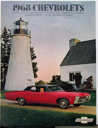 1968 Chevrolet Full Line Sales Brochure for SS 396 Malibu Camaro Corvette Nova