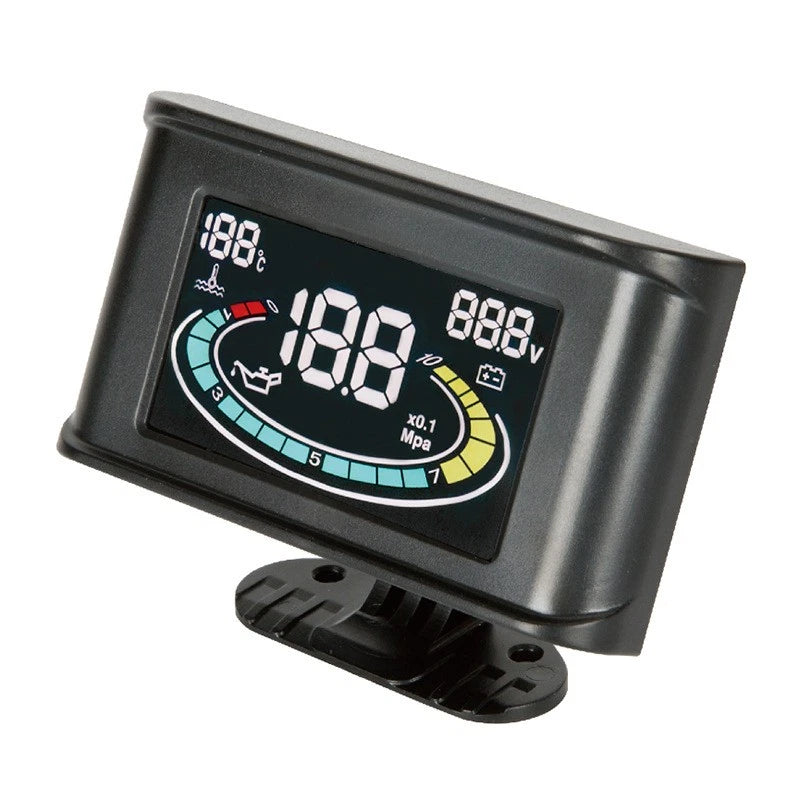 3-in-1 LCD Digital Gauge Kit for Universal Vehicles (12V-24V)