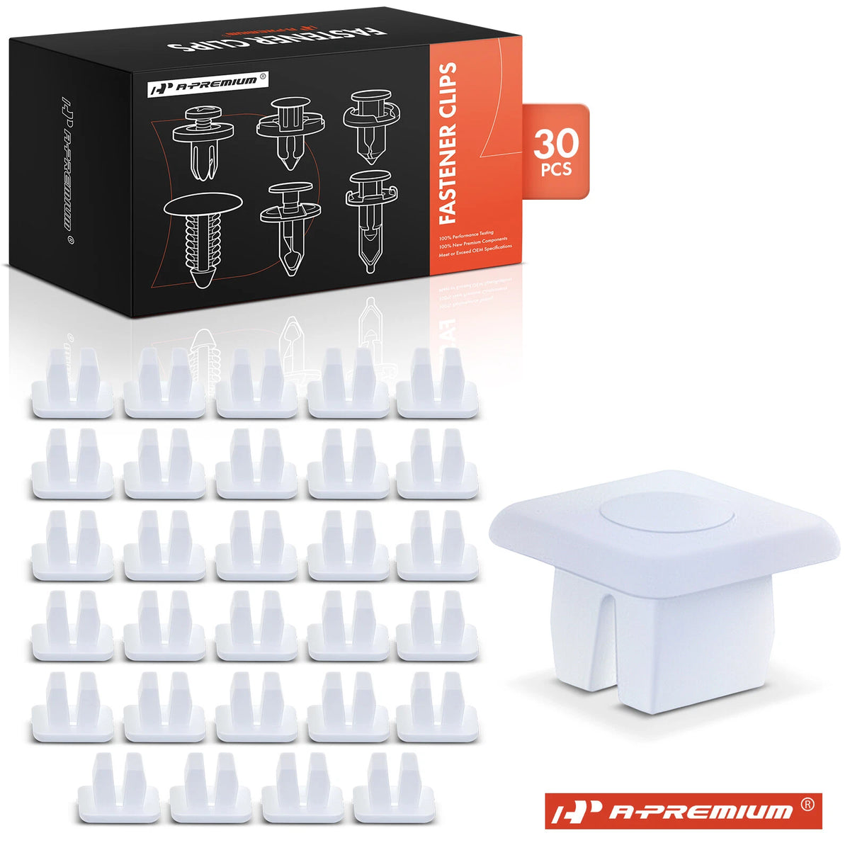 30Pcs License Plate Nut Bracket Clip for Chevy GMC (4755299, 8435)