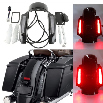 Rear Fender Fascia Set with LED Light for Harley Touring Electra Glide (2009–2013)