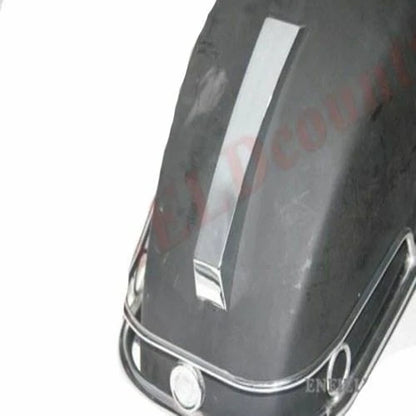 Front Mudguard for Vespa PX PE LML NV T5 (Bare Metal, Crest & Bumper)