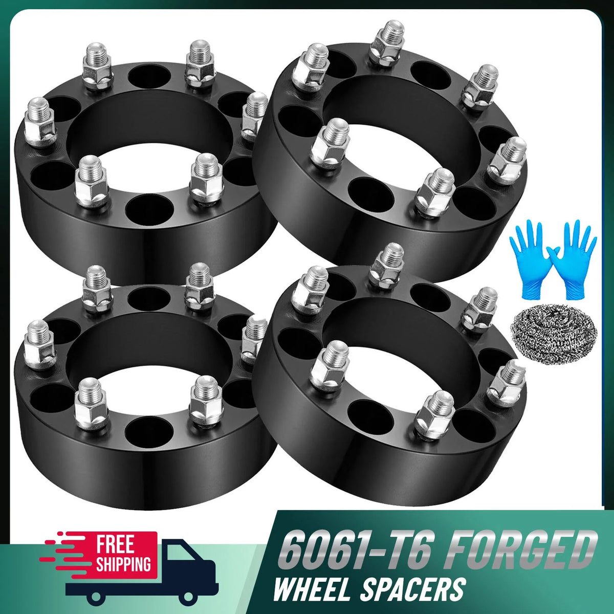 Wheel Spacers for Toyota T100 (1993–1998) for 6x139.7 6-Lug (4PCS)
