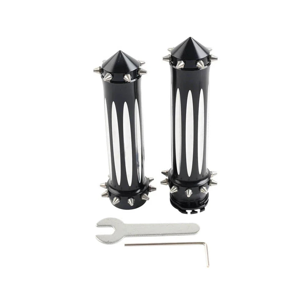 CNC Spikes 1'' Motorcycle Hand Grips for Harley Touring Dyna Softail
