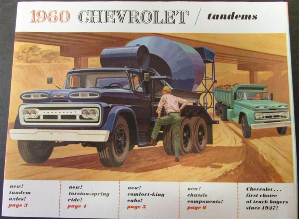 Tandem Model M7 Heavy Duty Sales Folder for Chevrolet Truck (1960)