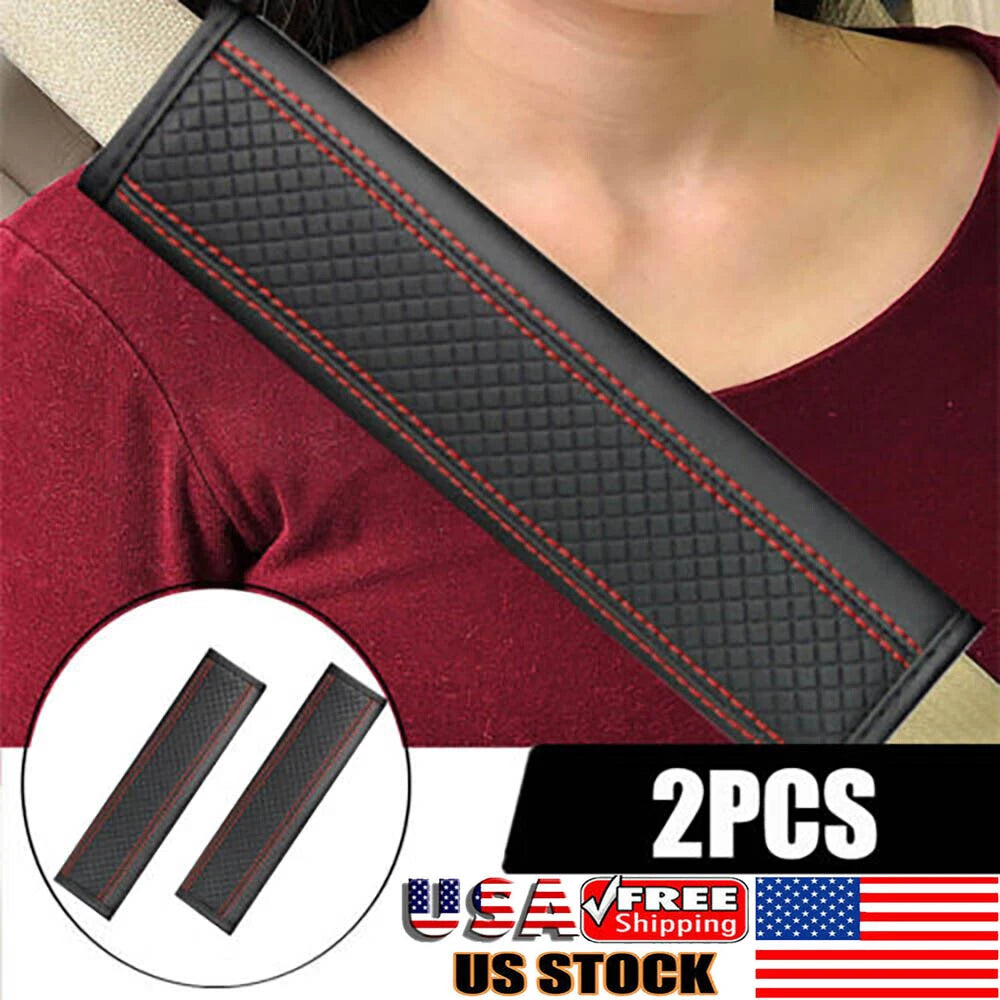 2Pcs Car Seat Belt Cover Strap Pad for Comfort Cushion