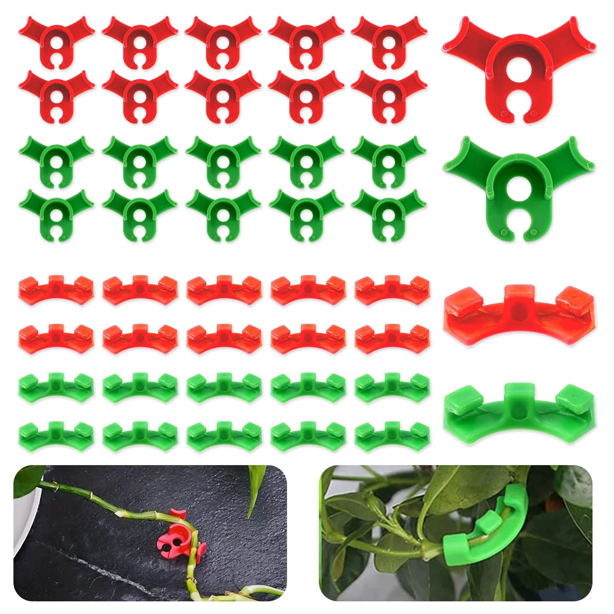 40 Pcs Plant Training Clips for Gardening (90 Degrees Low Stress)