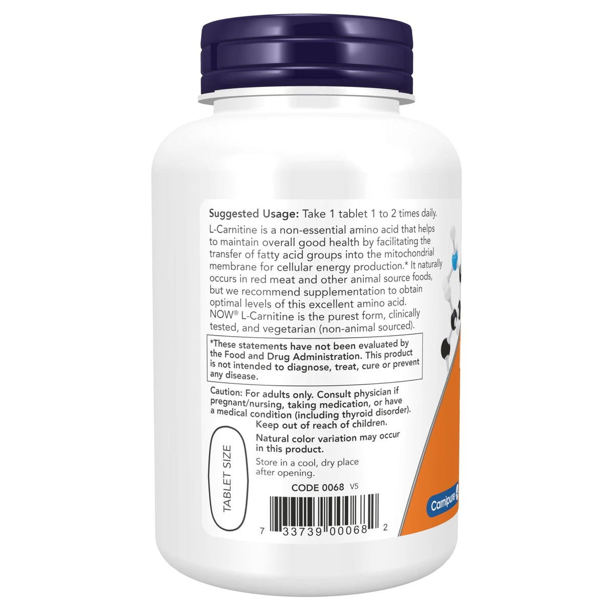 L-Carnitine 1,000 mg for NOW Foods Supplements (100 Count)