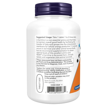 L-Carnitine 1,000 mg for NOW Foods Supplements (100 Count)