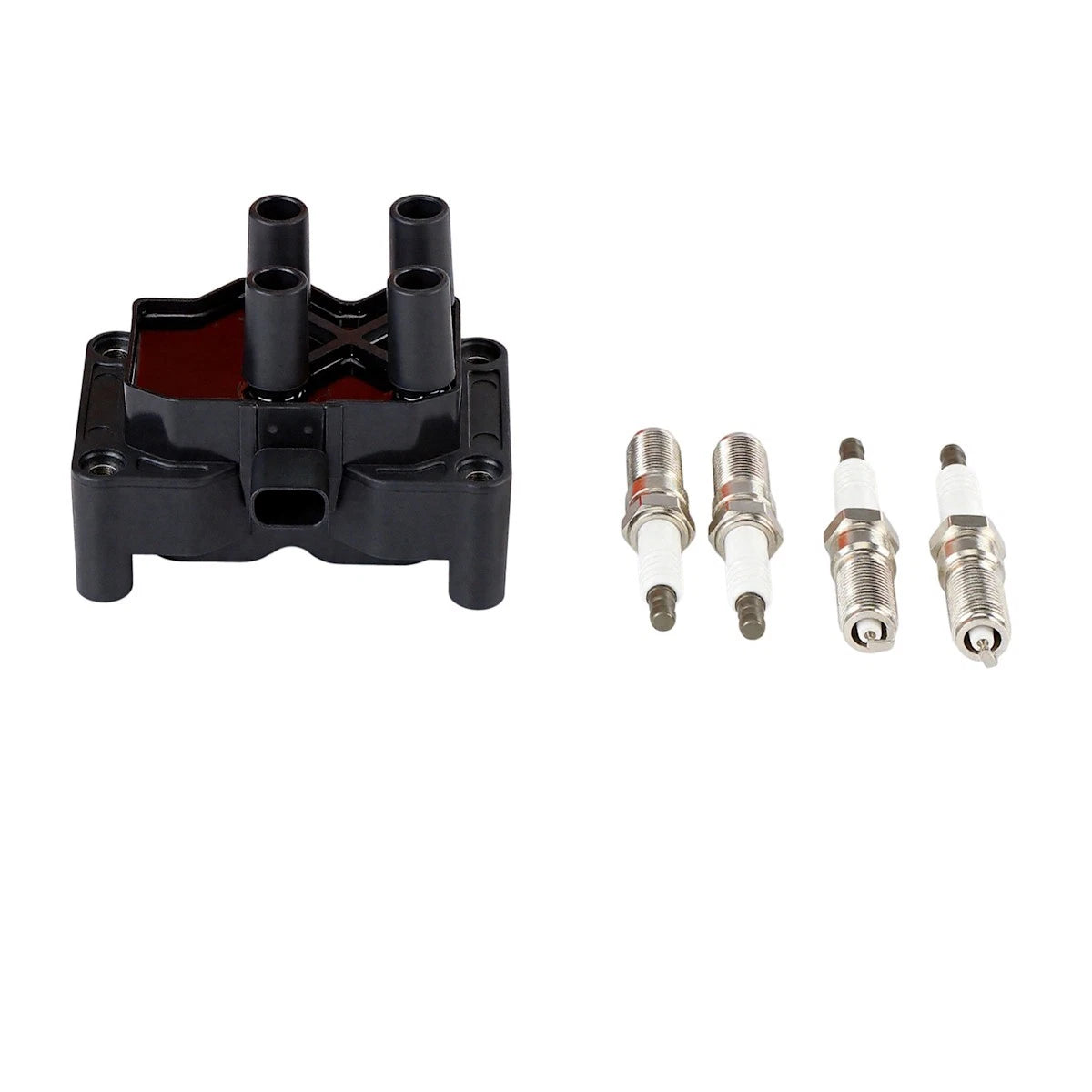 Ignition Coil and Spark Plug Kit for Ford Fiesta (2011–2013) 18085214, 4S7G12029AA, 4S7G12029AB