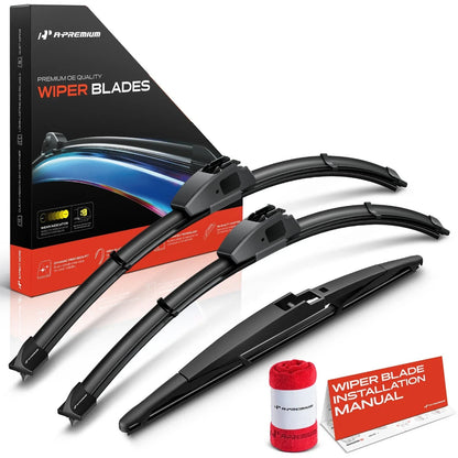 Set of 3 Windshield Wiper Blades for Dodge Journey (2009–2020)