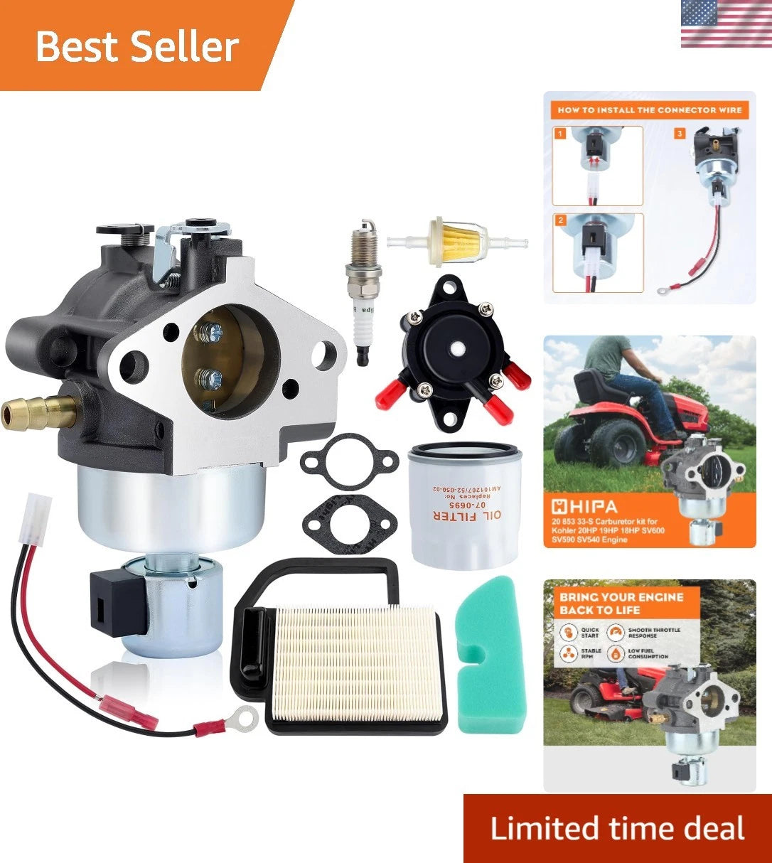 Carburetor for Kohler Engines (Ready to Run)