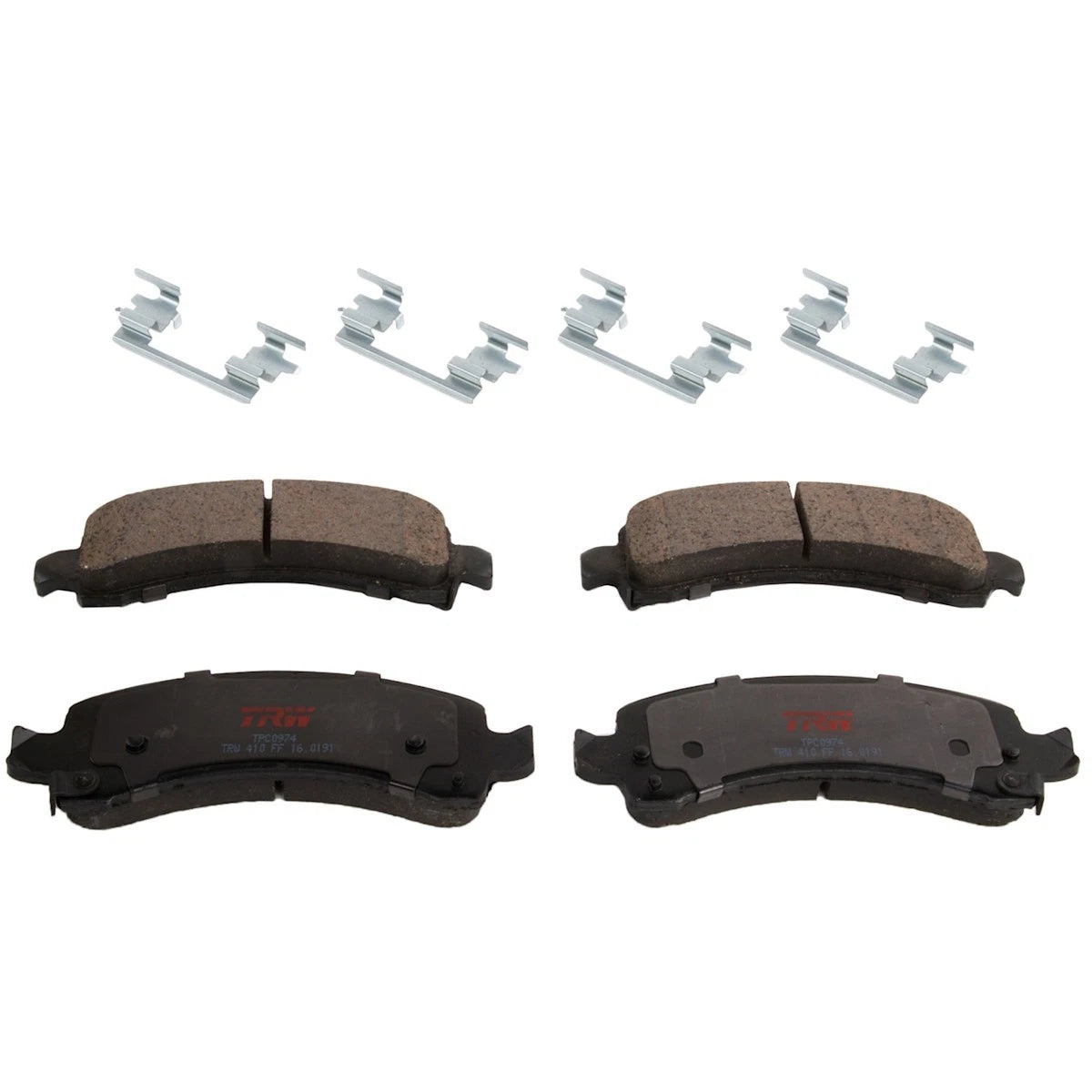 2X Brake Pad Set for Chevy Express Van 2500 (2015–2020) TXM0974, JSTPSSCP974