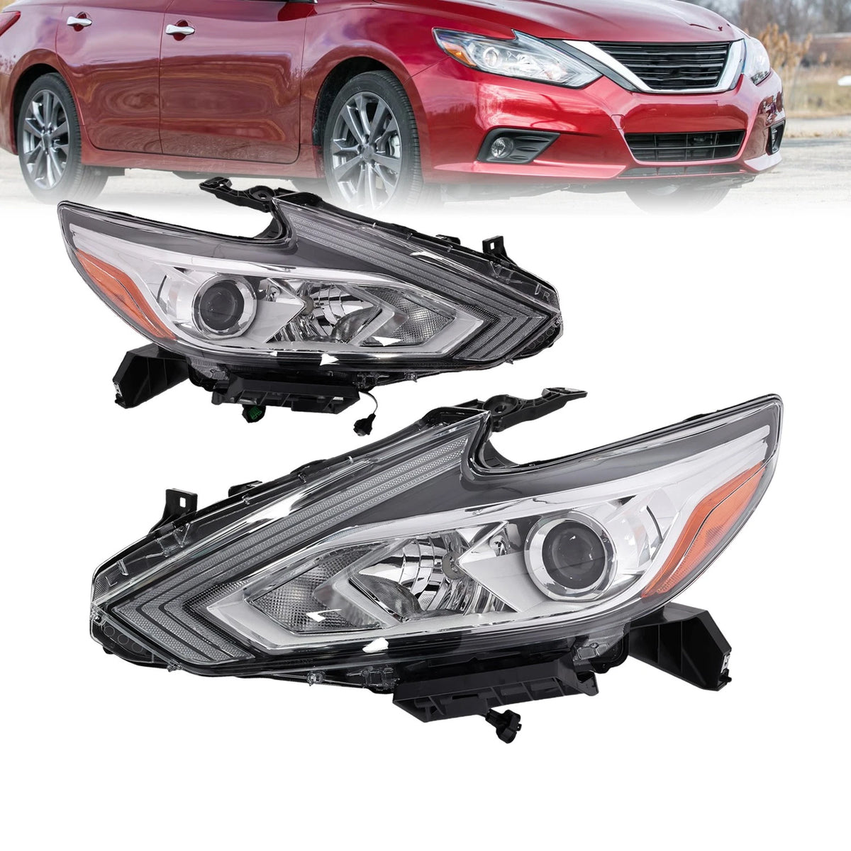 Headlight Assembly Set for Nissan Altima (2016–2018) 260109HS0A 26010-9HS0A