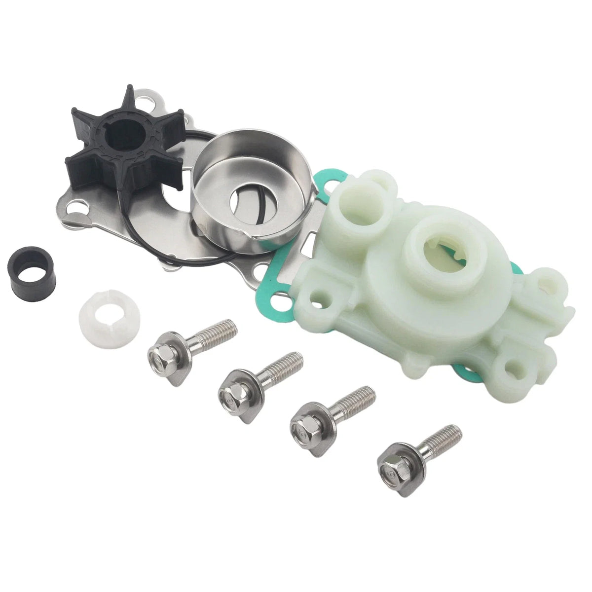 Water Pump Impeller Kit for Yamaha 25 30 40 HP 4-Stroke Outboard (66T-W0078)
