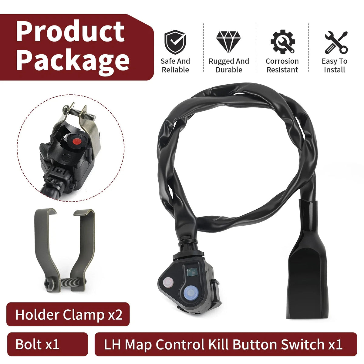 Map Control Kill Switch for Yamaha YZ250F WR450F YZ450FX (2024–2025) BHR-83975-00-00