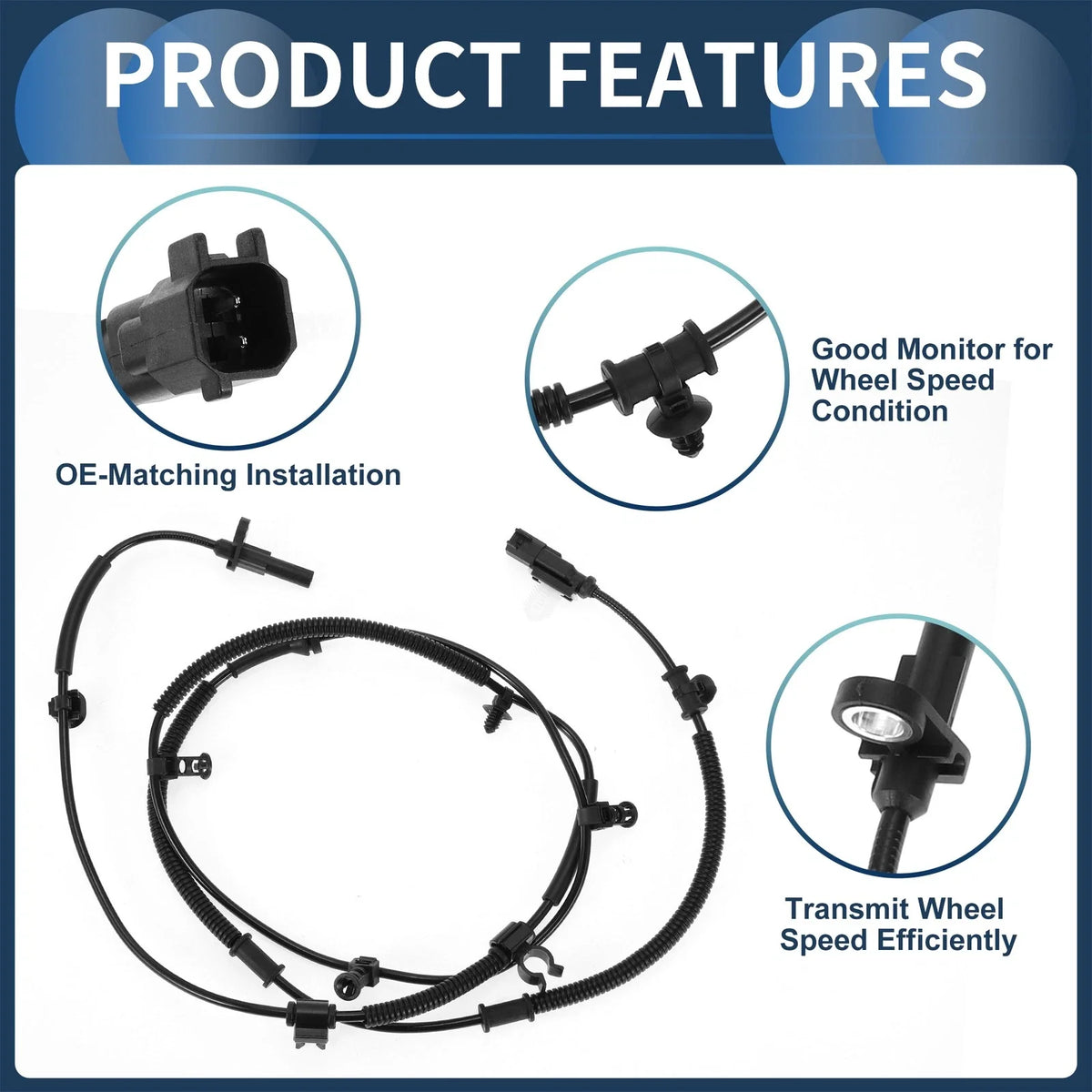 ABS Wheel Speed Sensor No.BL3Z2C190A for Ford F-150 (2011–2014) Rear Right