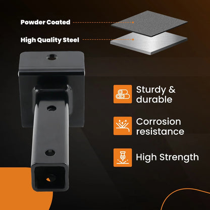 Sleeve Hitch Adaptor for Garden Tractors Lawn Tractors (One-Pin)
