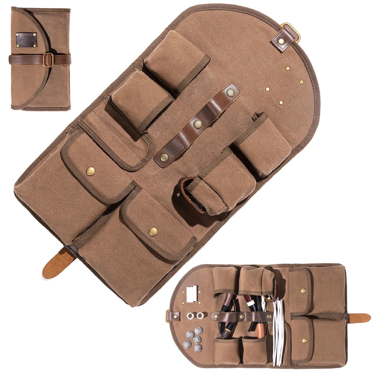 Waxed Canvas Bag for Automotive Use (16.34" x 9.65" Unfolded)