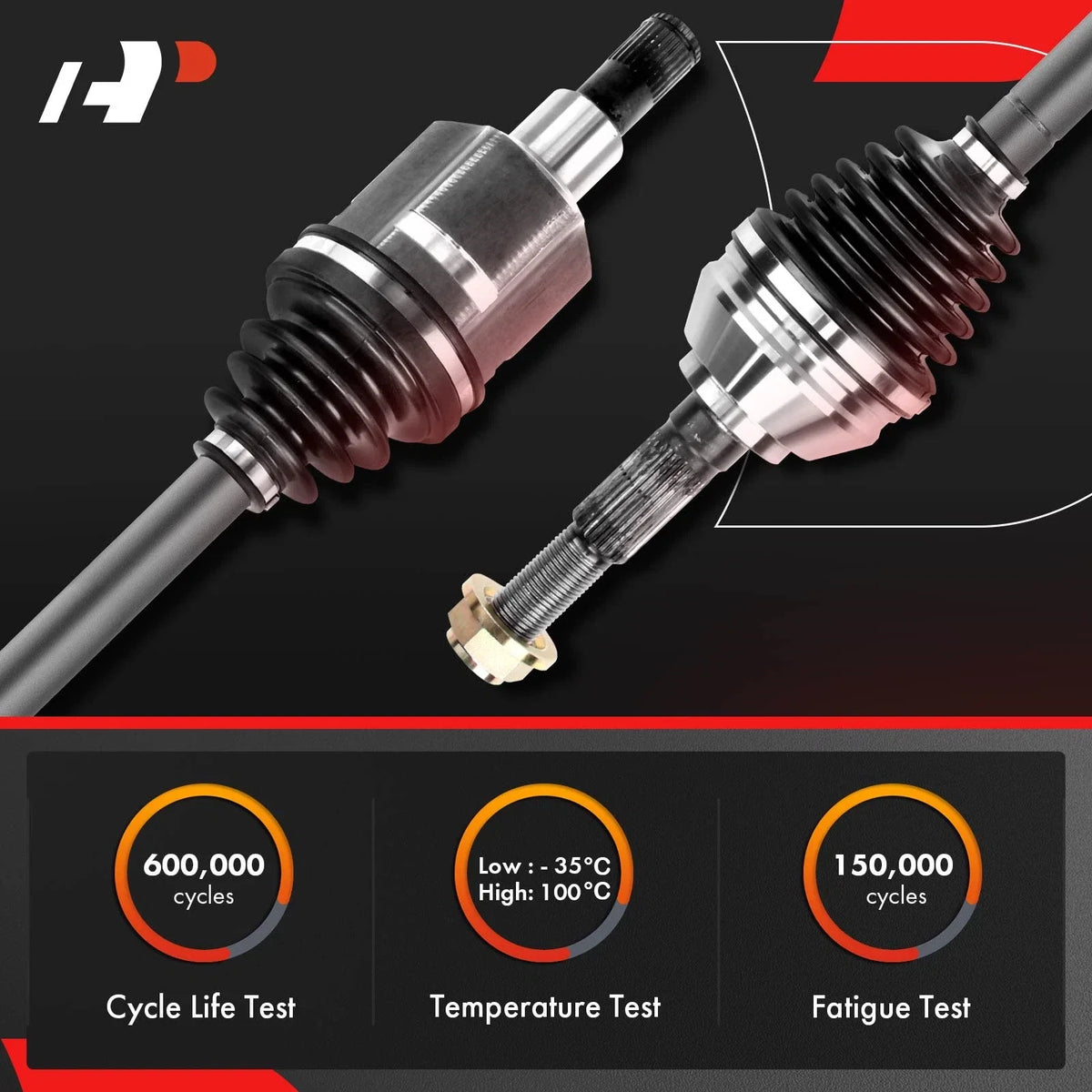 Pair Rear CV Axles for Mercedes-Benz CLA250 (2014–2019) & GLA250 (2015–2019)
