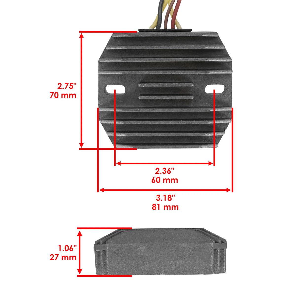 Regulator Rectifier for Kawasaki KZ750 LTD II (1980) KZ750 CSR Twin (1982) VR8438RR264HS, 210661014