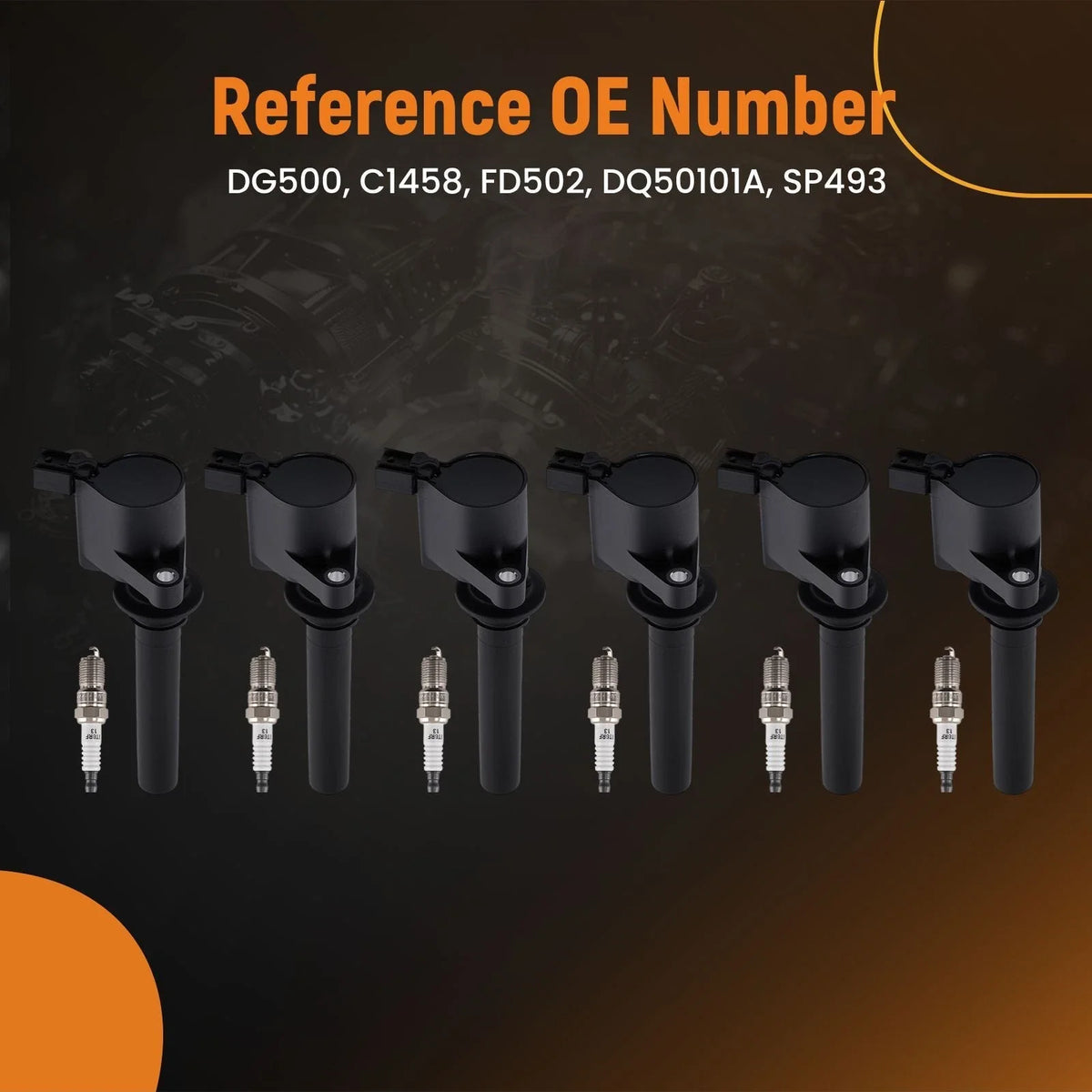 6X Ignition Coils for Ford Taurus/Mercury Sable 3.0L (2000–2004) XS2Z12029AA