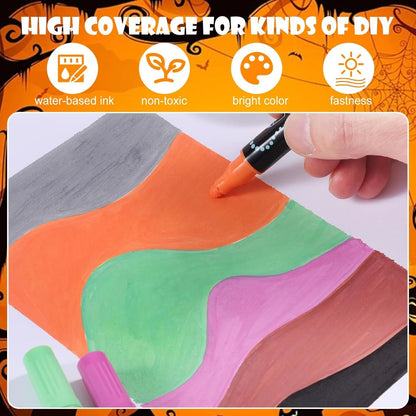 30 Colors Waterproof Dual Tip Acrylic Paint for Art Projects (ddb 30)