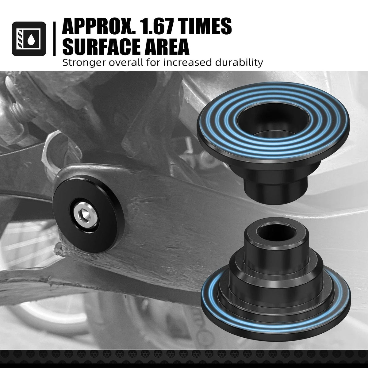 Skid Plate Bushings Spacers for Husqvarna TC/TX/FC/FX (2023–2025)