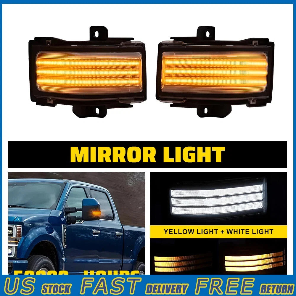 Dynamic Mirror Turn Signal Light for Ford F150 F250 F350 (2015–2023)