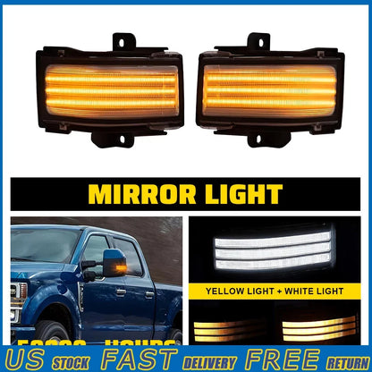 Dynamic Mirror Turn Signal Light for Ford F150 F250 F350 (2015–2023)