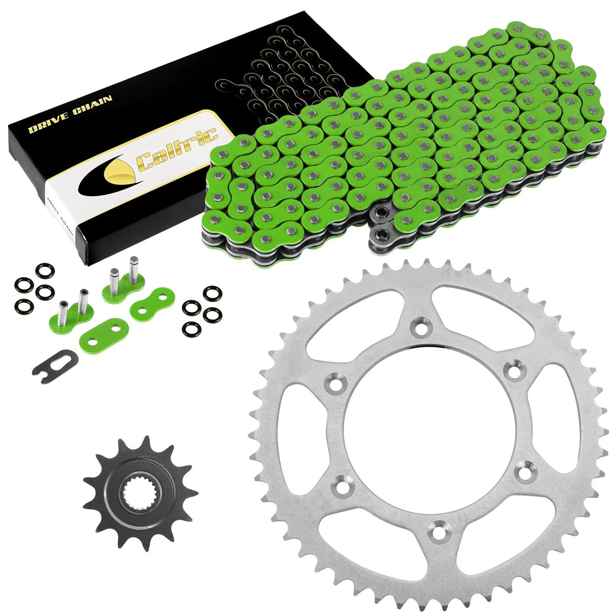 Green O-Ring Drive Chain & Sprocket Kit for Honda CR125R (1987–2003) EG2729FS149XO