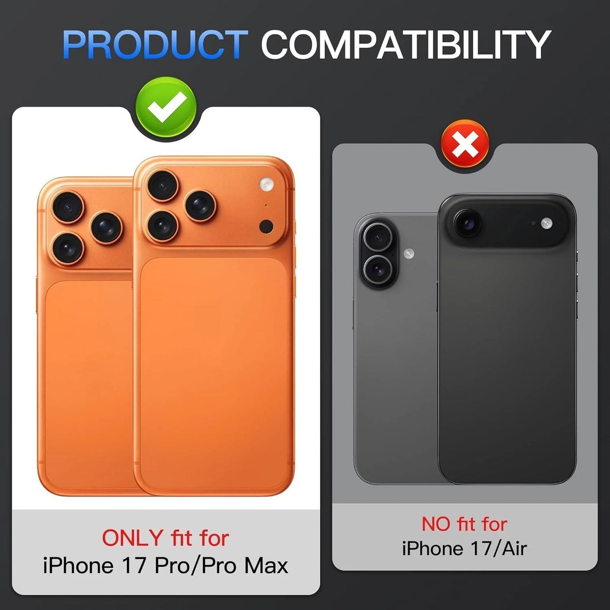 9H Tempered Glass Camera Lens Protector for iPhone 17 Series