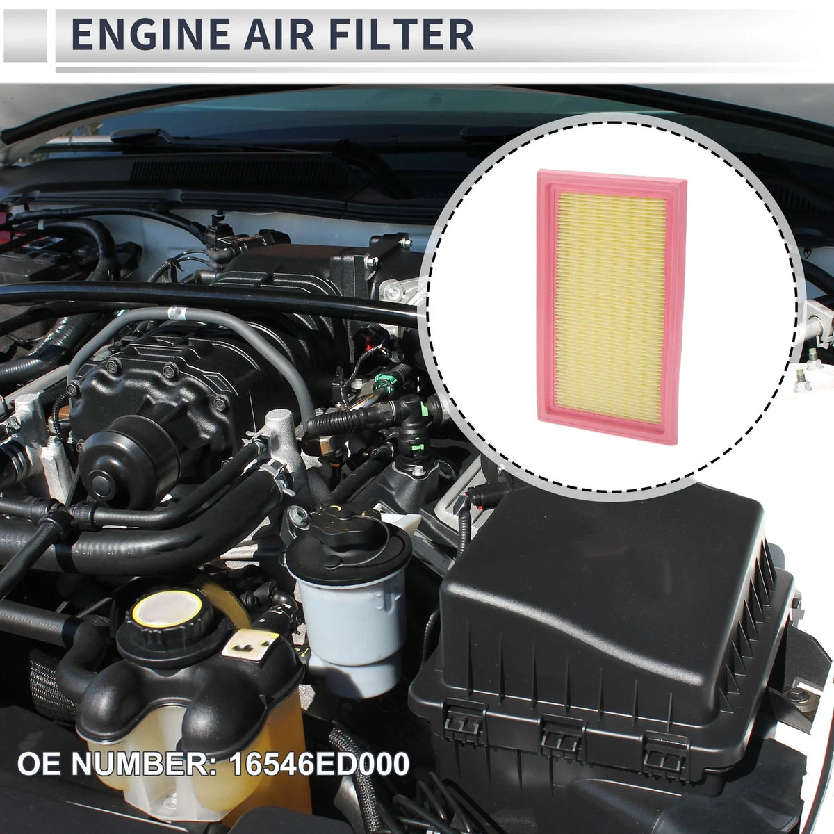 Engine Air Filter No. 16546ED000 for Nissan Cube (2009–2014)